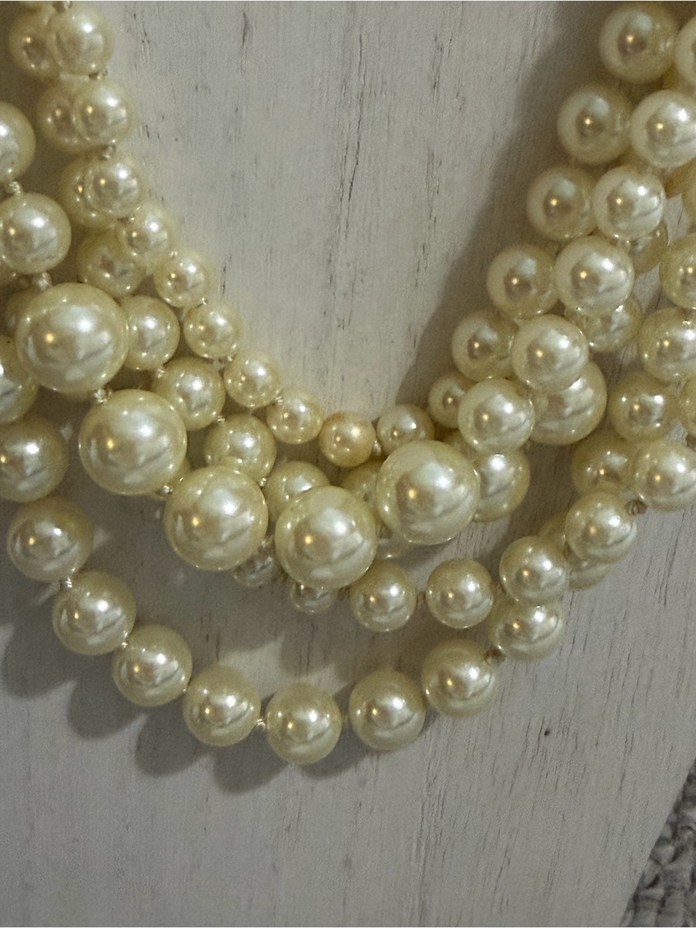 J. Crew Cream Pearl Layered Necklace - Picture 7 of 8